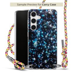 New Carry Case Transparent Stoff colourful/silber