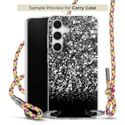 New Carry Case Transparent Stoff colourful/silber