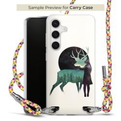 Carry Case Transparent Fabric colourful