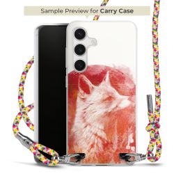 New Carry Case Transparent Stoff colourful/silber