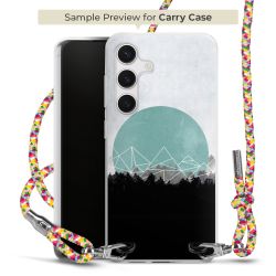 New Carry Case Transparent Stoff colourful/silber