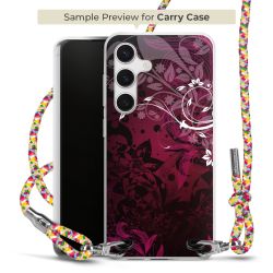 New Carry Case Transparent Stoff colourful/silber