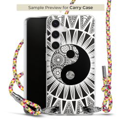 New Carry Case Transparent Stoff colourful/silber