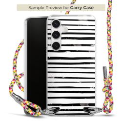 New Carry Case Transparent Stoff colourful/silber