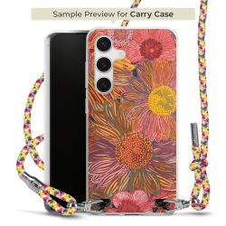 New Carry Case Transparent Stoff colourful/silber