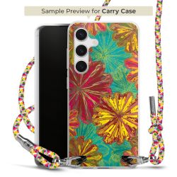 New Carry Case Transparent Stoff colourful/silber