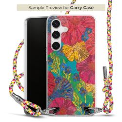 Carry Case Transparent Fabric colourful