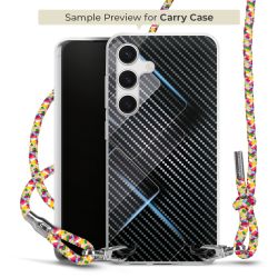 New Carry Case Transparent Stoff colourful/silber