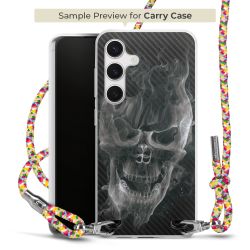 New Carry Case Transparent Stoff colourful/silber