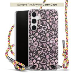 Carry Case Transparent Fabric colourful