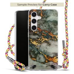 New Carry Case Transparent Stoff colourful/silber