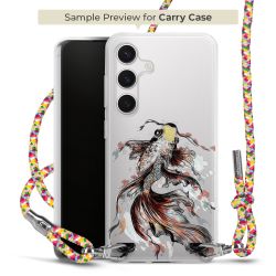 Carry Case Transparent Fabric colourful