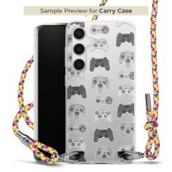 Carry Case Transparent Fabric colourful