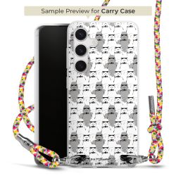 Carry Case Transparent Fabric colourful