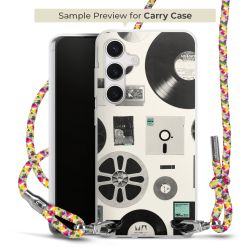 Carry Case Transparent Fabric colourful