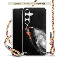 New Carry Case Transparent Stoff colourful/silber