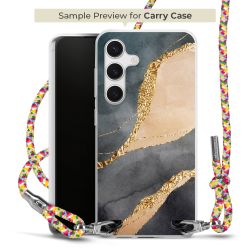 New Carry Case Transparent Stoff colourful/silber