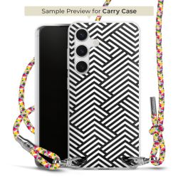 New Carry Case Transparent Stoff colourful/silber