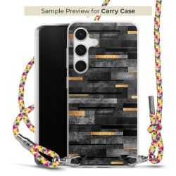 New Carry Case Transparent Stoff colourful/silber