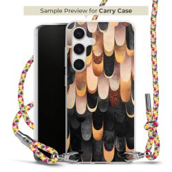 Carry Case Transparent Fabric colourful