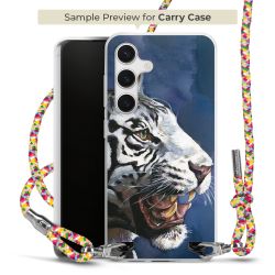 New Carry Case Transparent Stoff colourful/silber