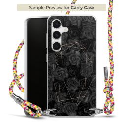 New Carry Case Transparent Stoff colourful/silber