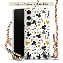 New Carry Case Transparent Stoff colourful/silber