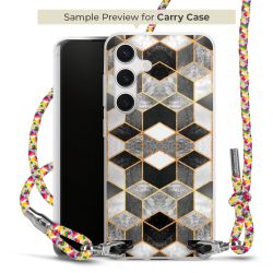 Carry Case Transparent Fabric colourful