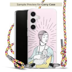 New Carry Case Transparent Stoff colourful/silber