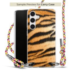 New Carry Case Transparent Stoff colourful/silber