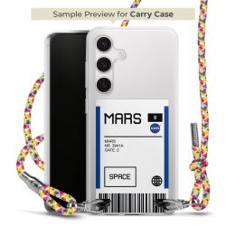 New Carry Case Transparent Stoff colourful/silber