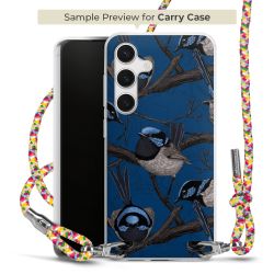 New Carry Case Transparent Stoff colourful/silber