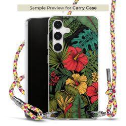 Carry Case Transparent Fabric colourful