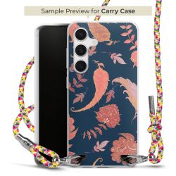 New Carry Case Transparent Stoff colourful/silber