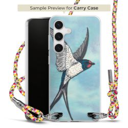 New Carry Case Transparent Stoff colourful/silber