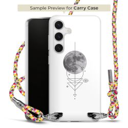 New Carry Case Transparent Stoff colourful/silber