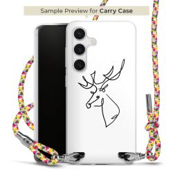 New Carry Case Transparent Stoff colourful/silber