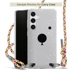 Carry Case Transparent Fabric colourful