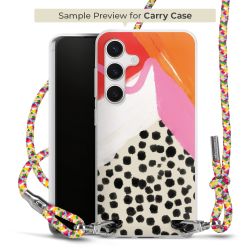 Carry Case Transparent Fabric colourful