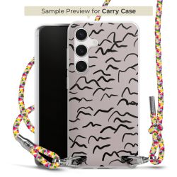 Carry Case Transparent Fabric colourful