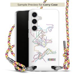 Carry Case Transparent Fabric colourful