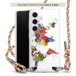 New Carry Case Transparent Stoff colourful/silber