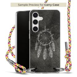 New Carry Case Transparent Stoff colourful/silber