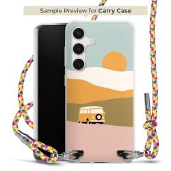 Carry Case Transparent Fabric colourful