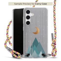 New Carry Case Transparent Stoff colourful/silber