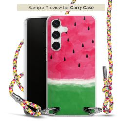 New Carry Case Transparent Stoff colourful/silber