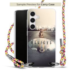 New Carry Case Transparent Stoff colourful/silber