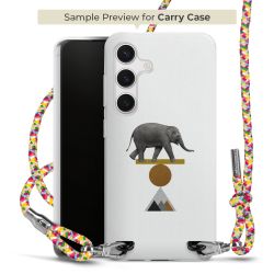 New Carry Case Transparent Stoff colourful/silber