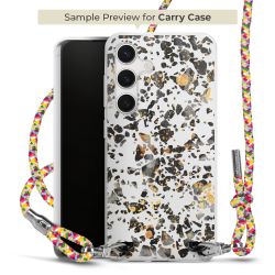 New Carry Case Transparent Stoff colourful/silber