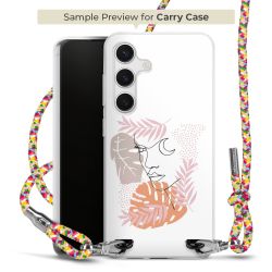 New Carry Case Transparent Stoff colourful/silber